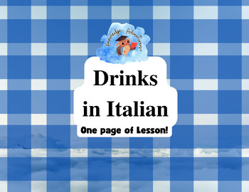 Preview of Drinks in Italian