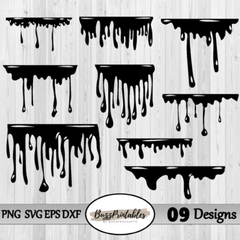 Dripping Borders Svg Free Cut File for Cricut 