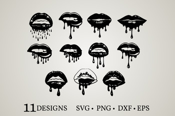 Download Dripping Lips Svg Lips Bundle Svg Lips Svg Biting Lips Svg Sexy Lips Svg