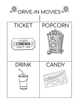 Preview of Drive-In Movie Theater Menu (English & Spanish)