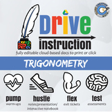 Trigonometry - EDITABLE Warm-Ups/Notes/INB/Test+++ Drive Math