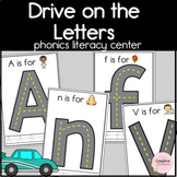 Drive on the Letters! Alphabet Literacy Center for Kindergarten