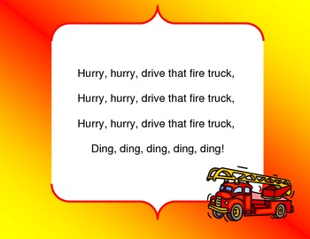 Drive that Fire Truck Song by Boka's Music Products | TpT