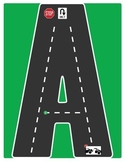 Drive the Alphabet Highway - Road Letters - ROAD COLLECTION