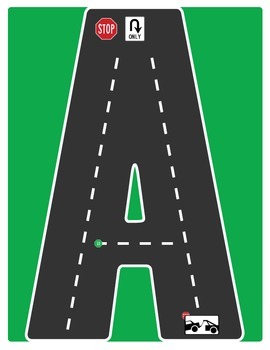 games alphabet 1 grade ROAD Letters Alphabet  Highway the Road Drive