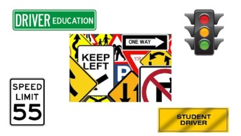 Preview of Driver Education - Traffic & Road Signs!!