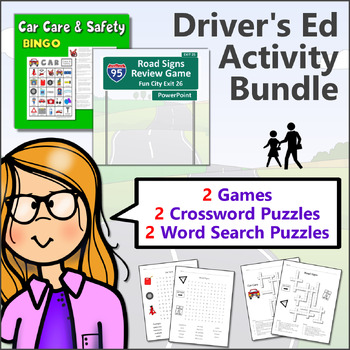 Preview of Driver's Ed Game & Puzzle Bundle