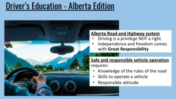 Preview of Driver's Education - Alberta Edition - Full 12 week Course