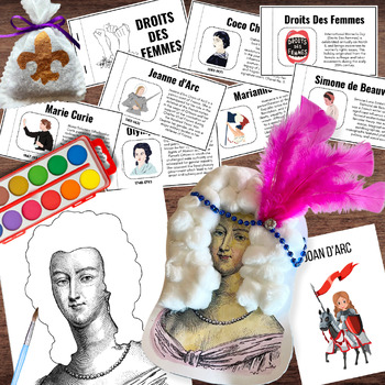 Preview of Droits De Femes - FRENCH Historical Women | Joan of Arc Story, Marie Antoinette