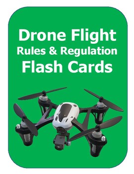 Preview of Drone Rules & Regulations Flash Cards: An iDRONE Learning Packet