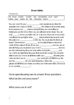 Drone Student Activity Worksheet by H Benson Teachers Pay Teachers