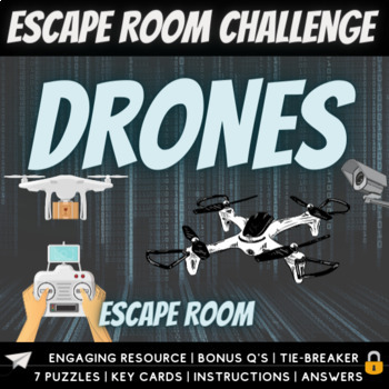 Preview of Drones Escape Room Challenge: Computer Science, Technology and AI.