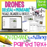 Paired Text Passages - Drones Opinion Writing - Print & Digital