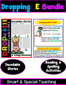 Preview of Drop E Rule Reading and Spelling Bundle