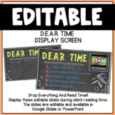 Drop Everything and Read (D.E.A.R.) Time Display Screen