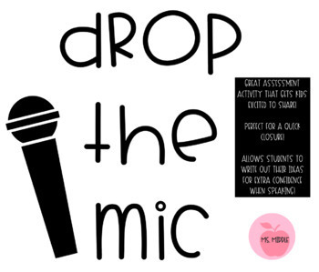 Preview of Drop The Mic Assessment