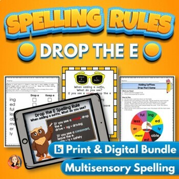 Preview of Drop the E Spelling Rule Bundle