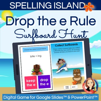 Preview of Drop the Silent e Spelling Rule Digital Hunt Game