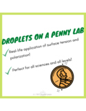 Droplets on a Penny Lab