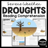 Droughts Informational Reading Comprehension Worksheet Sev