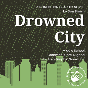 Preview of Drowned City No-Prep Nonfiction Graphic Novel Bundle for Middle School ELA