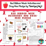 Drug Free Pledge and Activities for Red Ribbon Week