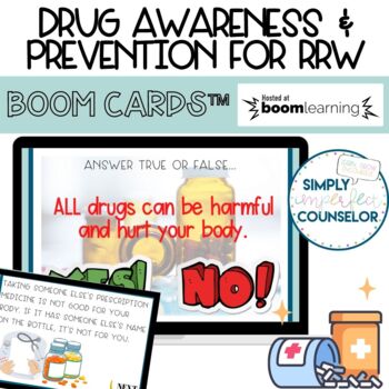 Preview of Drug Prevention and Awareness Boom Card Deck