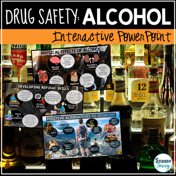 Preview of Drug Safety: Alcohol Prevention Interactive PowerPoint - Google Slides