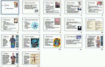 Preview of Drug Use Misuse Abuse Smartboard Notebook Presentation Lesson Plan