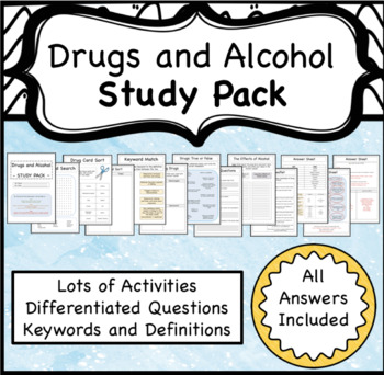 Preview of Drugs and Alcohol Lesson Booklet