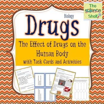 Preview of Drugs Interactive Notebook with Task Cards