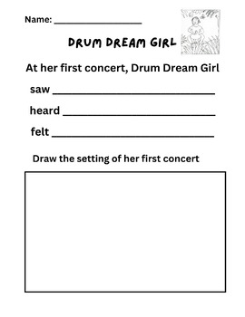 Preview of Drum Dream Girl ENL Setting (HMH Grade 2, module 7 lesson 13)