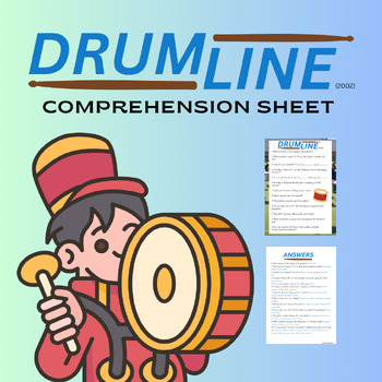 Preview of Drumline Comprehension Sheet