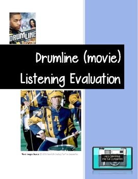 Preview of Drumline Movie: Listening Evaluation, Comprehension Questions