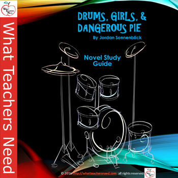 Preview of Drums, Girls, and Dangerous Pie Novel Study Guide / Literature Unit