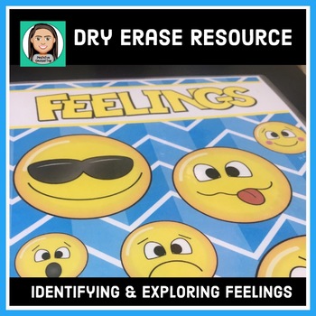 Preview of Dry Erase Book: Identifying & Exploring Feelings