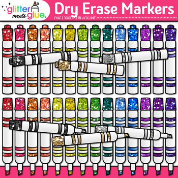 Dry Erase Marker Clipart: School Supply Graphics {Glitter Meets Glue}