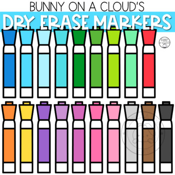 Dry Erase Markers Clipart by Bunny On A Cloud by Bunny On A Cloud