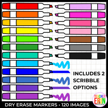 Dry Erase Markers and Scribbles Clipart  Dry erase markers, Dry erase,  Back to school clipart