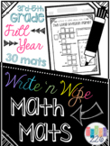Dry Erase Math Mats - 3rd-5th Grade