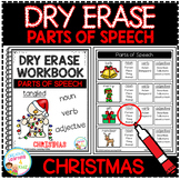 Dry Erase Parts of Speech Workbook: Christmas