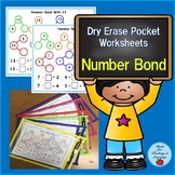 Dry Erase Pocket Worksheets - Number Bonds with Addition/S