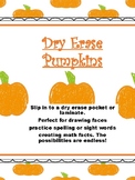 Dry Erase Pumpkins