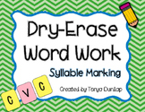 Dry Erase Word Work Mats