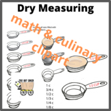 Dry Measurement Clipart for Math, Culinary & Thanksgiving