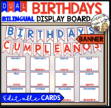 Dual Bilingual BIRTHDAY Board Bulletin Display