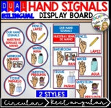 Dual Bilingual HAND SIGNALS Classroom Signs