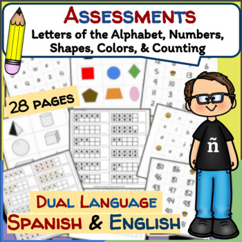 Preview of Dual Language Assessments Packet - Spanish and English