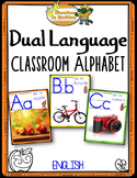 Dual Language - Classroom Alphabet English version (with p