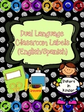 Dual Language Classroom Labels in English and Spanish